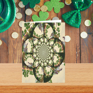 Vintage Blarney Castle & Shamrocks Kaleidoscoop Kaart