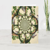 Vintage Blarney Castle & Shamrocks Kaleidoscoop Kaart (Voorkant)