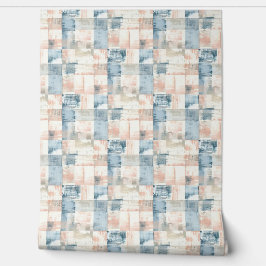 Vintage Blauw & Blush Schilderachtig Behang
