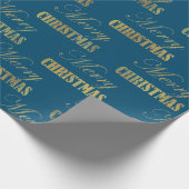 "VINTAGE BLAUW & GOUD" CADEAUPAPIER (Hoek)