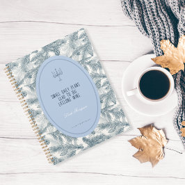 Vintage Blauwe Dennen Botanische Planner
