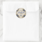 VIntage Blauwe Jam Label (Tas)
