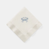 Vintage blauwe krab no3 luiers servet (Hoek)