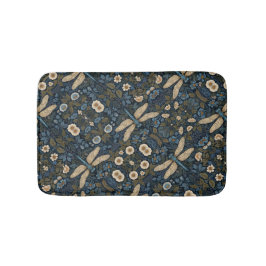 Vintage blauwe Libel Badmat