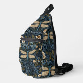 Vintage blauwe Libel Sling Bag (Rechterhoek)