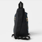 Vintage blauwe Libel Sling Bag (Achterkant)