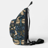 Vintage blauwe Libel Sling Bag (Rechts)