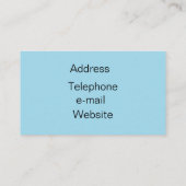 Vintage. Blauwe Rozen. Visitekaartje (Achterkant)