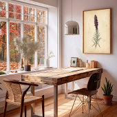 Vintage Blazing Star Bloem Wandschildering Poster