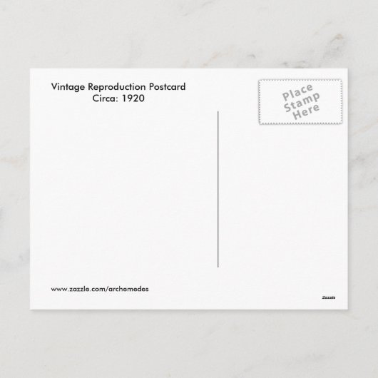 Vintage Blije Pasen Feestdagenkaart (Achterkant)