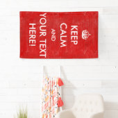 Vintage Blijf kalm en ga verder Spandoek (Insitu)