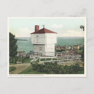 Vintage Block House Mackinac Michigan Briefkaart