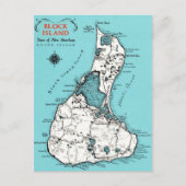 Vintage Block Island  Briefkaart (Voorkant)