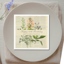 Vintage Bloem 80ste Verjaardag