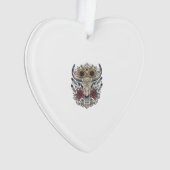 Vintage Bloem Bull Skull Western Ornament (voorkant)