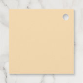 Vintage bloem cadeau & favor label (Achterkant)