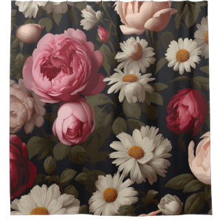 Vintage Bloem: Douchegordijn