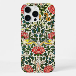 Vintage Bloem- en Vogel Elegantie – iPhone 16 Hoes Pro Max Hoesje