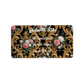 Vintage Bloem Etiket (Voorkant)