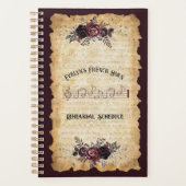 Vintage Bloem Franse Hoorn Oefenplanner Planner (Voorkant)