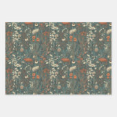 Vintage, bloem, herfst, natuurgebied inpakpapier vel (Voorkant 2)