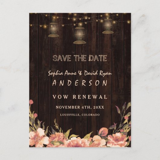 Vintage bloem houten oude lantaarns WE ZIJN NOg be Briefkaart (Voorkant)