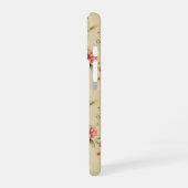 Vintage bloem iPhone- en iPad-hoesje in Beige iPhone 16 Hoesje (Linkerkant)