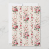 Vintage bloem kaart (Achterkant)