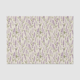 Vintage Bloem Lavendel Pioenroos Vlinder Botanisch Tissuepapier