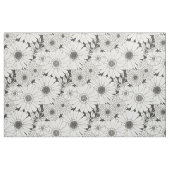vintage bloem mono stof (Fat Quarter)