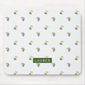 Vintage Bloem Personalized Muismat (Voorkant)