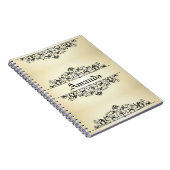 Vintage bloem persoonlijk notitieboek (Rechterzijde)