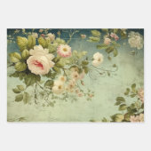 Vintage Bloem Roos Decoupage Inpakpapier Vel (Voorkant 3)
