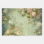 Vintage Bloem Roos Decoupage Inpakpapier Vel (Voorkant)