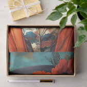Vintage Bloem Siamese Kat Decoupage Tissuepapier (Geschenk)