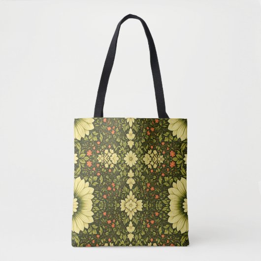 Vintage Bloem Tas (Voorkant)