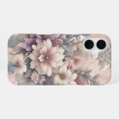 Vintage bloem telefoonhoesje iPhone 16 hoesje (Achterkant horizontaal)