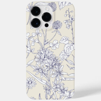Vintage bloem telefoonhoesje – iPhone & Samsung Case-Mate iPhone 14 Pro Max Hoesje