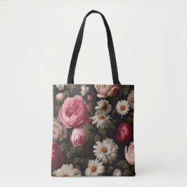 Vintage Bloem Tote Bag
