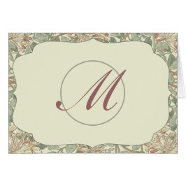 Vintage bloem William Morris kaart