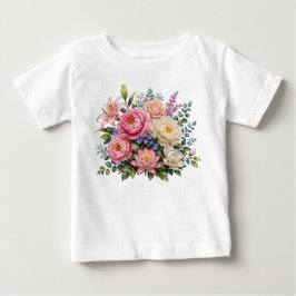 Vintage bloemboeket botanische kunst T-shirt & cad