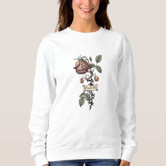 Vintage Bloemboeket Moederdag Geschenk Botanisch Trui (Voorkant)