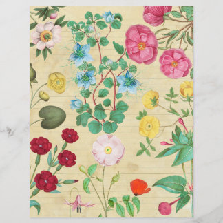 Vintage bloemcollagevel