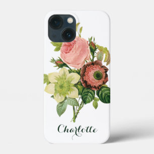 Vintage Bloemen, Anemone Rozen Clematis door Redou Case-Mate iPhone Case