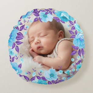 Vintage Bloemen & Bladeren Frame - Vierkant 4 + te Rond Kussen