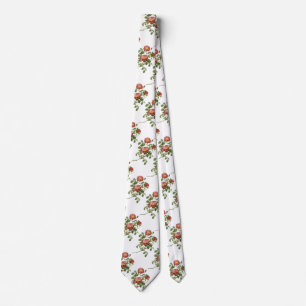 Vintage Bloemen Bloem Rood Roos van de Liefde door Stropdas