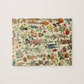 Vintage bloemen botanische grafiek legpuzzel (Horizontaal)
