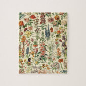 Vintage bloemen botanische grafiek legpuzzel (Verticaal)
