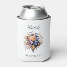 Vintage Bloemen Bruidsmeisje Voorstel Cadeau