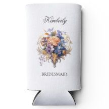 Vintage Bloemen Bruidsmeisje Voorstel Cadeau